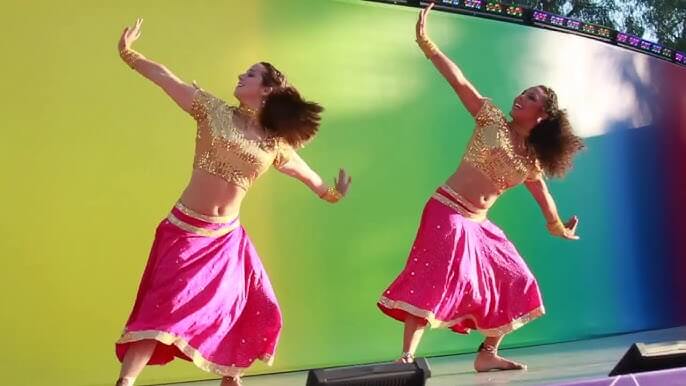 Bollywood Jazz performance at wedding sangeet ceremony